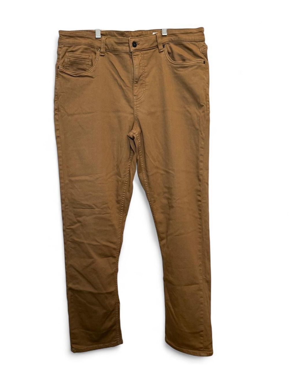 The Perfect Jean Men’s Athletic Stretch Denkhaki Tobacco Brown Jeans 38x34